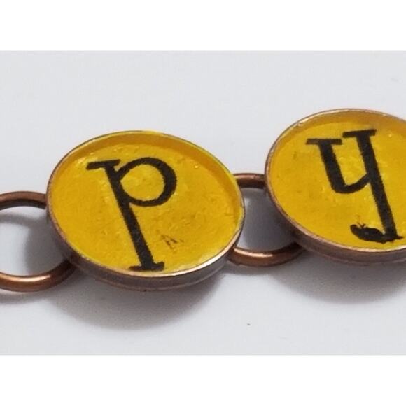 Copper colored six inch Bee happy bracelet b41 - Picture 11 of 16